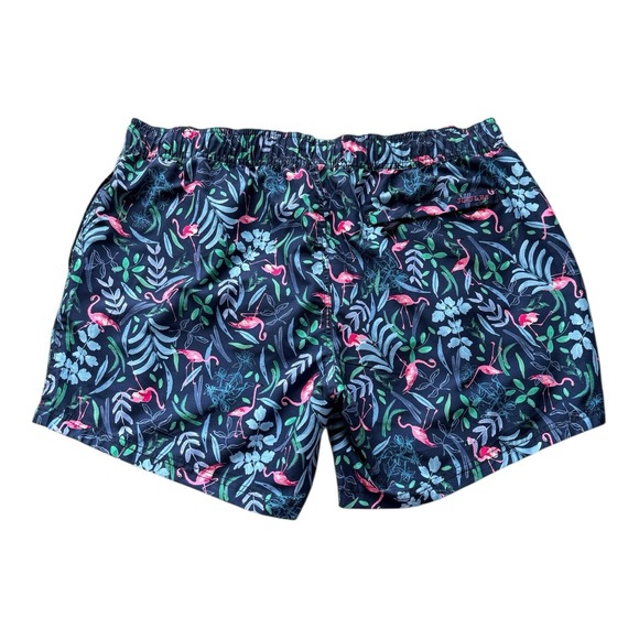 Joules Swim Shorts Mens XXL Blue‎ Flamingo Trunks Drawstring Pockets Lined - Picture 2 of 8